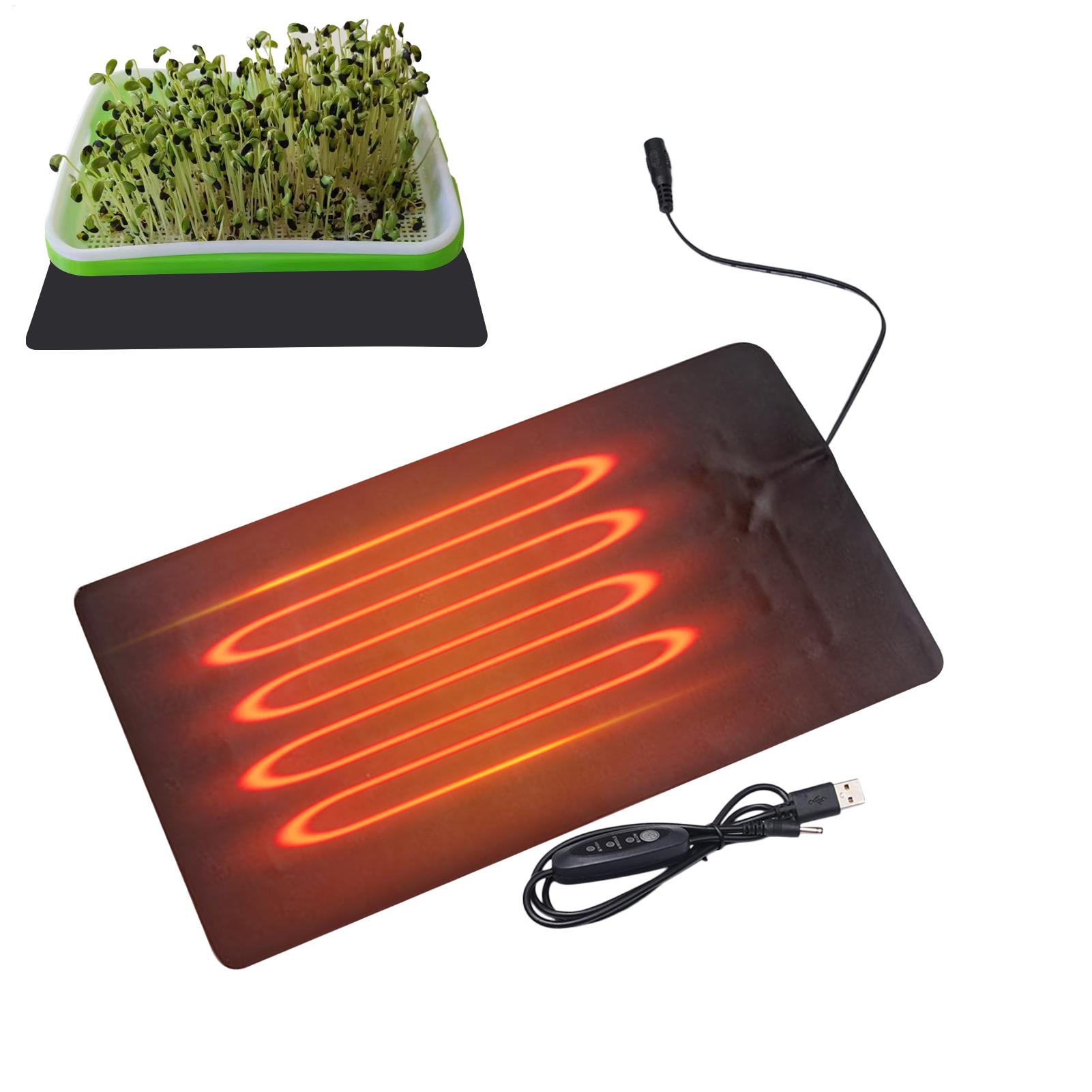 Pflanzenwärmematte 5V 2A 8.5W  – Seedling Heat Mat Bewertung und Preis